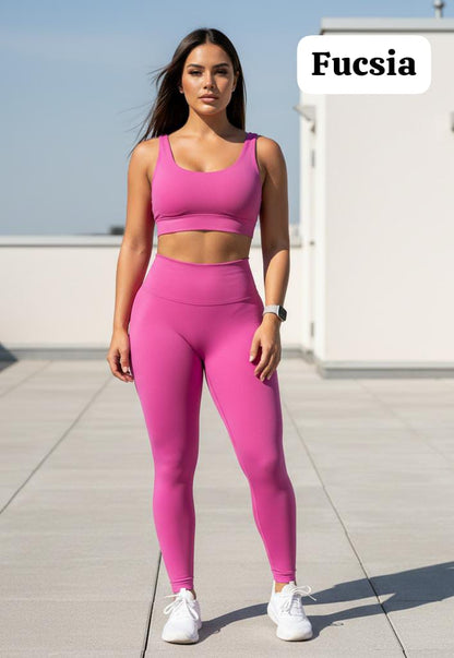 RF 470 Conjunto Leguins Crop Top