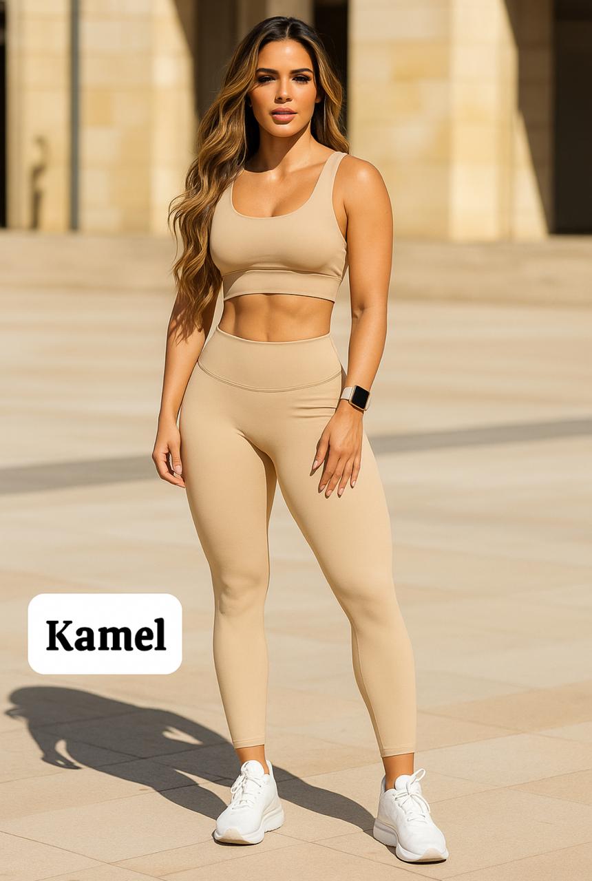 RF 470 Conjunto Leguins Crop Top