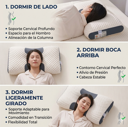 NuviaSleep™ – Almohada Ortopédica Cervical