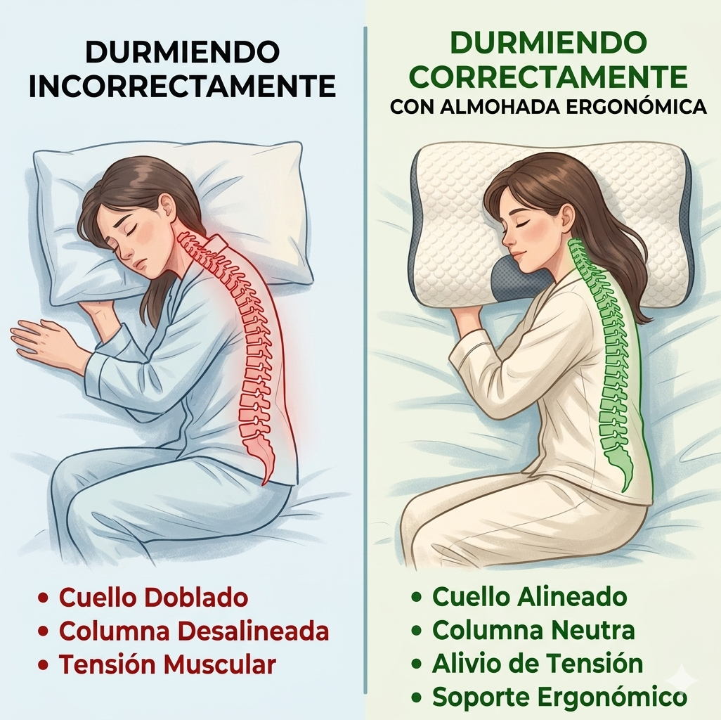 NuviaSleep™ – Almohada Ortopédica Cervical