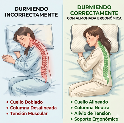 NuviaSleep™ – Almohada Ortopédica Cervical